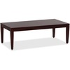 Lorell Solid Wood Coffee Table - For - Table TopRectangle Top - Four Leg Base - Traditional Style - 4 Legs - 47.50" Table Top Length x 23.60" Table To