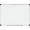 MasterVision Porcelain Magnetic Dry Erase Board - 36" (3 ft) Width x 24" (2 ft) Height - White Porcelain Surface - Silver Aluminum Frame - Rectangle -