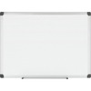 Bi-silque Porcelain Magnetic Dry Erase Board - 48" (4 ft) Width x 36" (3 ft) Height - White Porcelain Surface - Silver Aluminum Frame - Rectangle - Ho