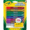 Crayola Washable Glitter Glue - Home Project, ClassRoom Project, Art, Decoration - Recommended For 3 Year - 9 / Pack - Blue, Green, Jade Green, Natura