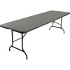 Iceberg IndestrucTable TOO Bifold Table - Rectangle Top - 60" Table Top Length x 30" Table Top Width x 2" Table Top Thickness - 29" Height - Charcoal,
