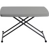 Iceberg IndestrucTable TOO Personal Folding Table - Rectangle Top - X-shaped Base - Adjustable Height - 25" to 28" Adjustment - 30" Table Top Length x