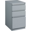 Lorell Mobile Box/Box/File Pedestal File - 15" x 19.9" x 27.8" - 3 x Drawer(s) for Box, File - Letter - Ball-bearing Suspension, Drawer Extension, Dur