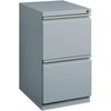 Lorell 20" File/File Mobile File Cabinet with Full-Width Pull - 15" x 19.9" x 27.8" - 2 x Drawer(s) for File - Letter - Vertical - Ball-bearing Suspen