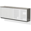Mayline Medina Series Low Wall Cabinet - 72" x 20"29.5" , 1" Top - 2 Shelve(s) - 2 Adjustable Shelf(ves) - Beveled Edge - Material: Steel - Finish: Gr