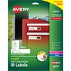 Avery&reg; Easy Align ID Label - 1 1/32" Width x 3 1/2" Length - Permanent Adhesive - Rectangle - Laser, Inkjet - White - Film, Laminate - 10 / Sheet 