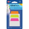 Avery&reg; 2" Multi-use Ultra Tabs - 48 Tab(s) - 1.50" Tab Height x 2" Tab Width - Clear Film, Neon Pink Paper, Neon Green, Neon Orange Tab(s) - 48 / 