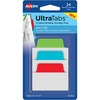 Avery&reg; 2" Multi-use Ultra Tabs - 48 Tab(s) - 1.50" Tab Height x 2" Tab Width - Red Film, Clear Paper, Blue, Green Tab(s) - 48 / Pack