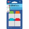 Avery&reg; Mini Ultra Tabs - 80 Tab(s) - 1.50" Tab Height x 1" Tab Width - Red Film, Clear Paper, Blue, Orange, Green Tab(s) - 80 / Pack
