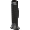 Honeywell Motion Sensor Ceramic Heater - Ceramic - 1500 W - 2 x Heat Settings - Timer - 1500 W - Oscillation - Indoor - Tower - Dark Gray