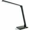 Lorell 8-watt SMD LED Task Light - 8 W LED Bulb - USB Charging, Dimmable - Aluminum, Plastic - Desk Mountable - Black - for Desk, Table, Indoor