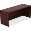 Lorell Chateau Series Credenza - 70.9" x 23.6"30" Credenza, 1.5" Top - Reeded Edge - Material: P2 Particleboard - Finish: Mahogany, Laminate - Durable