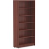 Lorell Chateau Series Bookshelf - 1.5" Top, 36" x 11.6"72.5" Bookshelf - 6 Shelve(s) - Reeded Edge - Material: P2 Particleboard - Durable, Sturdy - Fo