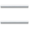 Lorell Chateau Series Laminate Drawer Modern Pulls - Modern - 5.9" Width x 0.6" Depth x 1.1" Height - Aluminum Alloy - Silver