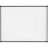 Lorell Magnetic Dry-erase Board - 48" (4 ft) Width x 36" (3 ft) Height - Aluminum Steel Frame - Rectangle - Magnetic - Marker Tray - 1 Each