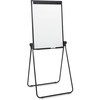 Lorell 2-sided Dry-Erase Easel with Flip-Chart Clip - 36" (3 ft) Width x 24" (2 ft) Height - Melamine Surface - Black Steel Frame - Rectangle - 1 Each