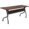 Lorell Cherry Flip Top Training Table - Rectangle Top - Four Leg Base - 4 Legs - 72" Table Top Width x 23.60" Table Top Depth - 29.50" Height x 28.70"