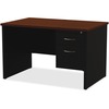 Lorell Fortress Modular Series Right-Pedestal Desk - 48" x 30" , 1.1" Top - 2 x Box, File Drawer(s) - Single Pedestal on Right Side - Material: Steel 