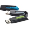 16GB Store 'n' Go&reg; V3 USB 3.2 Gen 1 Flash Drive - 3pk - Blue, Green, Gray - 16GB - 3pk - Blue, Green, Gray