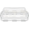 Deflecto Stackable Caddy Organizer - 6.5" Height x 14" Width x 10.5" Depth - White - Plastic - 1 Each