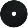 Genuine Joe Black Floor Stripping Pad - 16" Diameter - 5/Carton x 16" Diameter x 1" Thickness - Floor, Stripping - 175 rpm to 350 rpm Speed Supported 