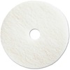 Genuine Joe Polishing Floor Pad - 18" Diameter - 5/Carton x 18" Diameter x 1" Thickness - Floor, Polishing - Resilient, Flexible, Non-abrasive - Resin