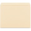 Business Source Straight Tab Cut Letter Recycled Storage Folder - 8 1/2" x 11" - Manila - 10% Recycled - 50 / Box
