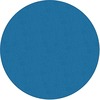 Flagship Carpets Classic Solid Color 6' Round Rug - Floor Rug - Classic, Traditional - 72" Length - Circle - Blue - Nylon