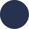 Flagship Carpets Classic Solid Color 6' Round Rug - Floor Rug - Classic, Traditional - 72" Length - Circle - Navy - Nylon