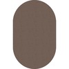Flagship Carpets Classic Solid Color 12' Oval Rug - Floor Rug - Classic, Traditional - 84" Length x 12 ft Width - Oval - Almond - Nylon