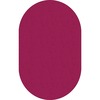 Flagship Carpets Classic Solid Color 12' Oval Rug - Floor Rug - Classic, Traditional - 12 ft Length x 90" Width - Oval - Cranberry - Nylon