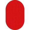 Flagship Carpets Classic Solid Color 12' Oval Rug - Floor Rug - Classic, Traditional - 12 ft Length x 90" Width - Oval - Red - Nylon