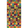 Flagship Carpets Floors That Teach Round Rug - Floor Rug - 96" Diameter - Circle - Multicolor - Nylon