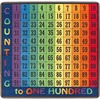 Flagship Carpets Counting To One Hundred Rug - 12 ft Length x 12 ft Width - Square - Multicolor - Nylon