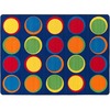 Flagship Carpets Cheerful Sitting Spots Rectangular Rug - Classic - 99.96" Length x 72" Width - Rectangle - Multicolor - Nylon