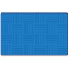 Flagship Carpets Solid Color Hashtag Rug - 99.96" Length x 72" Width - Blue