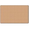 Flagship Carpets Solid Color Hashtag Rug - 12 ft Length x 90" Width - Almond