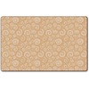 Flagship Carpets Solid Color Swirl Rug - 99.96" Length x 72" Width - Almond