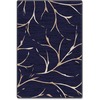 Flagship Carpets Nantucket Blue Moreland Design Rug - 108" Length x 72" Width - Dark Blue - Nylon