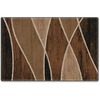 Flagship Carpets Chocolate Waterford Design Rug - 72" Length x 48" Width - Chocolate - Fiber, Nylon