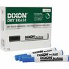 Ticonderoga Dry Erase Markers - Broad, Fine Marker Point - Chisel Marker Point Style - Blue - 1 Dozen
