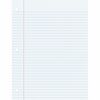 Pacon College Ruled Filler Paper - 100 Sheets - College Ruled - 0.28" Ruled - Red Margin - 3 Hole(s) - 8" x 10 1/2" - White Paper - Smooth, Punched - 