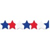 Hygloss Patriotic Stars Border Strips - 12 x Patriotic Stars Shape - Damage Resistant, Durable, Long Lasting - 36" Height x 3" Width - Assorted - 12 /