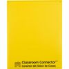 C-Line Classroom Connector Letter Report Cover - 8 1/2" x 11" - 2 Internal Pocket(s) - Yellow - 25 / Box