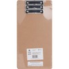 Business Source Legal-size Clipboard - 8 1/2" x 14" - Hardboard - Brown - 3 / Pack