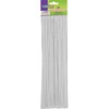 Creativity Street Chenille Stems - Classroom Activities, Craft Project - Recommended For 4 Year x 12"Length x 0.2"Diameter - 100 / Pack - White - Poly