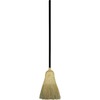 Genuine Joe Warehouse Broom - Corn Fiber Bristle - 38" Handle Length - Lacquered Wood Handle - 1 Each - Natural