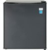 Avanti AR17T1B 1.70 Cubic Foot Refrigerator - 1.70 ft³ - Auto-defrost - Reversible - 1.70 ft³ Net Refrigerator Capacity - Black