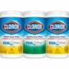 Clorox Disinfecting Bleach Free Cleaning Wipes Value Pack - Ready-To-Use Wipe - Fresh, Crisp Lemon Scent - 12" Width x 12" Length - 75 / Canister - 3 