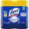 Lysol Disinfecting Wipes - Lemon Lime Scent - 80 / Canister - 2 / Pack - Pre-moistened, Disinfectant, Antibacterial - White